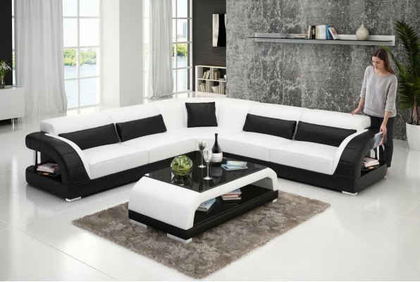 Leather sofa design living room couches affordable upholstered furniture seating suite sofa new