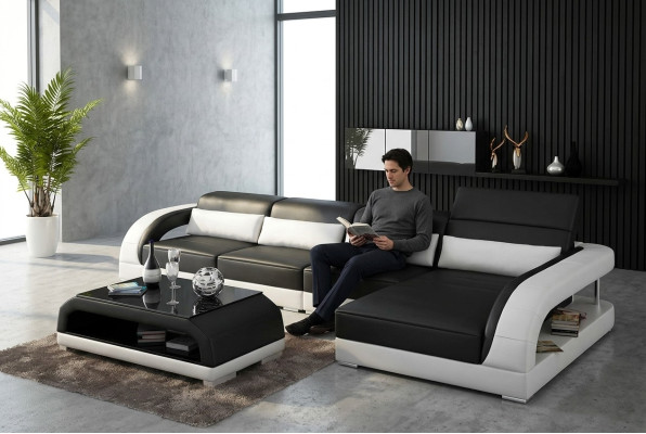 Design corner couch corner sofa living room modern leather upholstery couch sofa