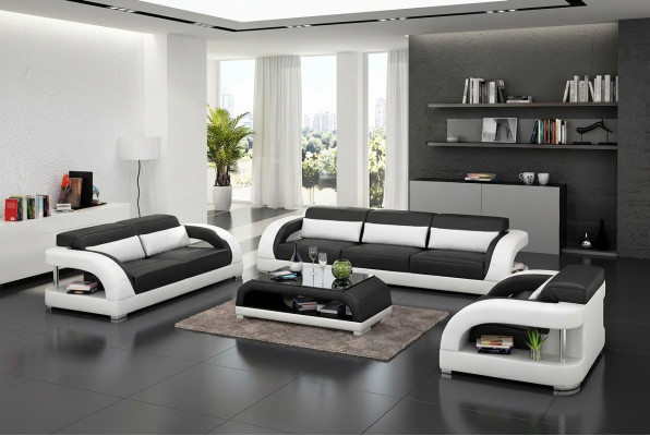Living Room Sofa Set 3+2+1 Seater Designer Sofa Leather Sofa Modern Sofa