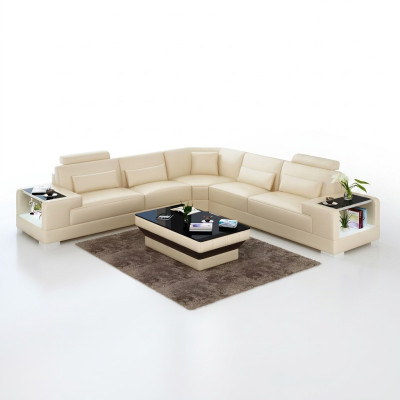 Design living room sofa furniture corner couch corner sofa leather upholstery couch