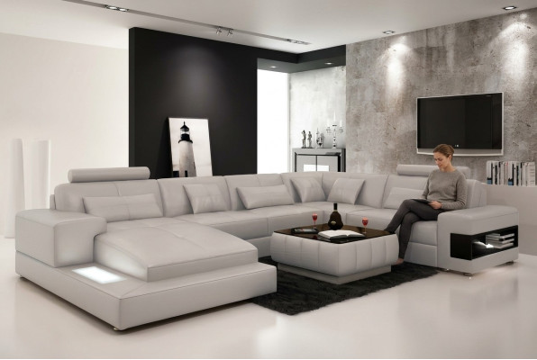Corner sofa upholstered leather sofa designer sofa corner sofa U-shaped modern sofa
