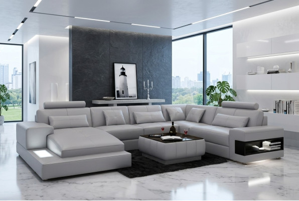 Corner sofa upholstered leather sofa designer sofa corner sofa U-shaped modern sofa