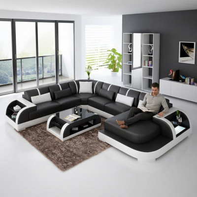 Corner suite, corner sofa, upholstered corner couch, modern living room sofa couch