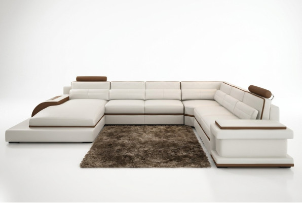 Modern living landscape corner sofa couch upholstery corner suite 2-piece.