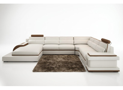 Modern living landscape corner sofa couch upholstery corner suite 2-piece.