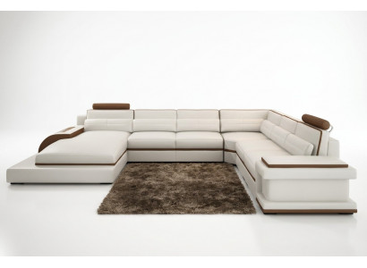 Modern living landscape corner sofa couch upholstery corner suite 2-piece.