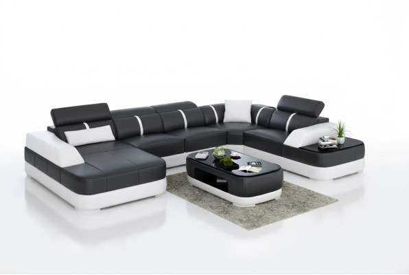 Modern corner sofa design living room corner couch leather cushion couch sofa