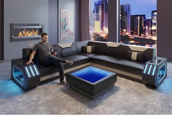 Design corner couch corner sofa living room furniture leather upholstery couch sofa