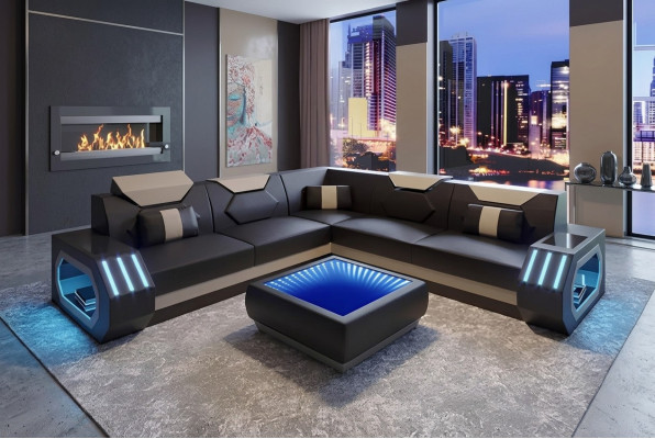 Design corner couch corner sofa living room furniture leather upholstery couch sofa