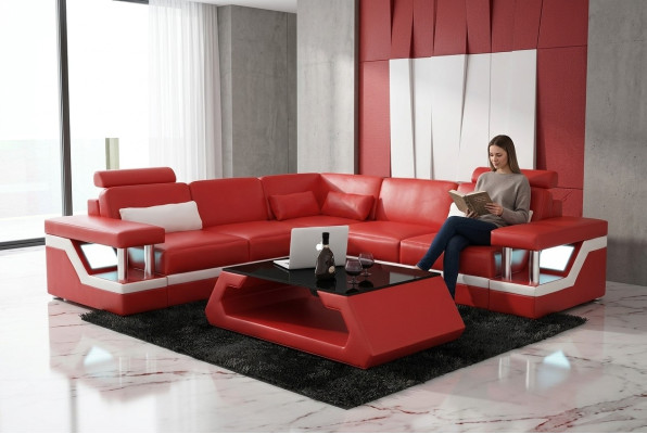 Living area sofa set corner unit leather sofa upholstery upholstered couch