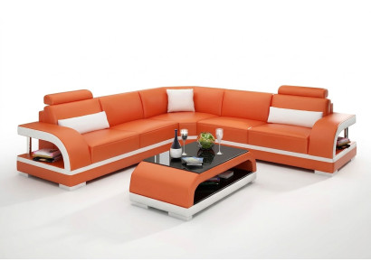 Leather sofa corner sofa upholstery corner suite sofa upholstery couch set living landscape