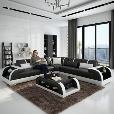 Design sofa furniture corner couch corner sofa living room leather upholstery couch