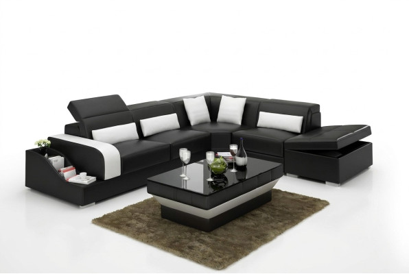 Modern design corner couch corner sofa living room leather upholstered couch sofa