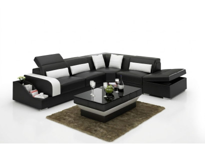 Modern design corner couch corner sofa living room leather upholstered couch sofa