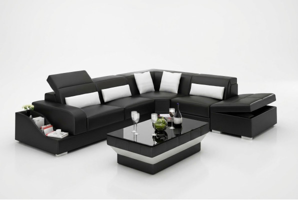 Suite, corner suite, sofa, leather sofa, corner sofa, upholstery, upholstered couch, living landscape.