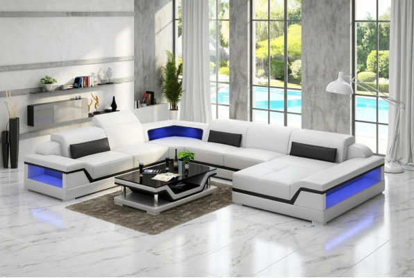 Corner suite corner sofa upholstered corner couch 2-piece set new modern living room