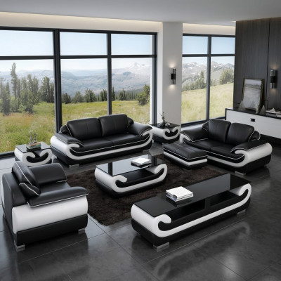 Sofa set 321 seater living landscape modern sofa leather sofa designer