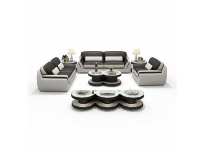 Designer sofa leather sofa suite 3-2-1 seater modern sofa living landscape
