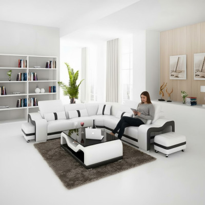 Corner couch seat cushion corner set living landscape sofa couch stool coffee table new