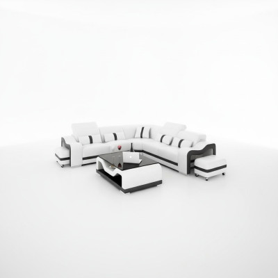 Corner couch seat cushion corner set living landscape sofa couch stool coffee table new