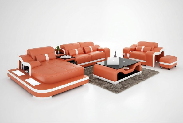 Modern sofa corner sofa L shape decor armchair coffee table stool corner sofa upholstery