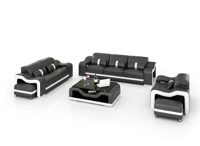 Sofa set 321 seater leather sofa modern sofa living room landscape designer