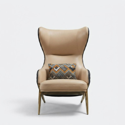 Armchair Designer Armchair Upholstered Armchair Modern Decorative Relaxing Leather Armchair Luxury