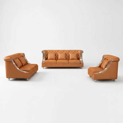 Modern sofa couch 3-seater Chesterfield leather sofa three-seater couches