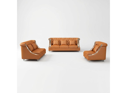 Modern sofa couch 3-seater Chesterfield leather sofa three-seater couches