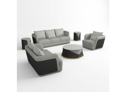 Sofa 3 Seater, Three-Seater Design Sofa, Leather Sofa, Modern Sofa, Couches