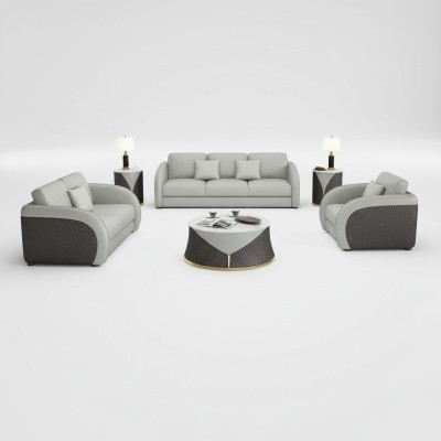 Exclusive designer furniture 32-seater sofa upholstery set 2-piece living area