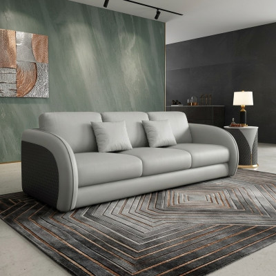 Three-seater Italian furniture style sofa 3-seater modern sofa leather sofa