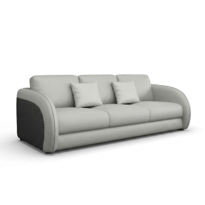 Three-seater Italian furniture style sofa 3-seater modern sofa leather sofa