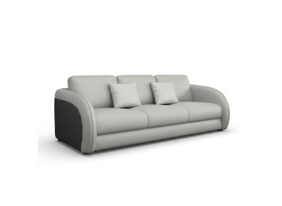 Three-seater Italian furniture style sofa 3-seater modern sofa leather sofa
