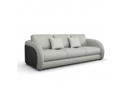 Three-seater Italian furniture style sofa 3-seater modern sofa leather sofa