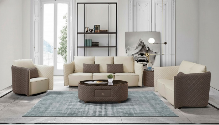 Design leather sofa couch upholstery set sofa 3-2-1 seater classic couches new