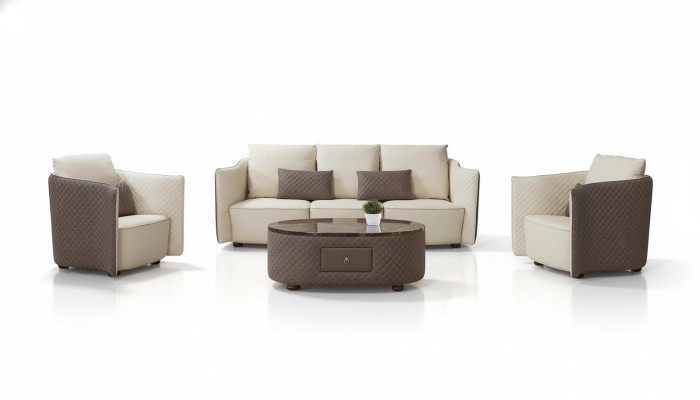 Design leather sofa couch upholstery set sofa 3-2-1 seater classic couches new