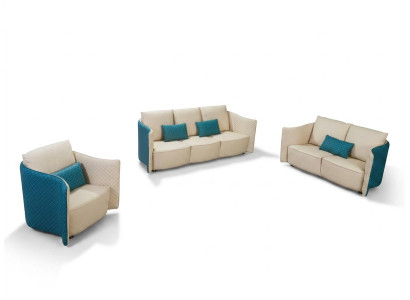Three-seater Italian style sofa 3-seater modern sofa leather sofa couch