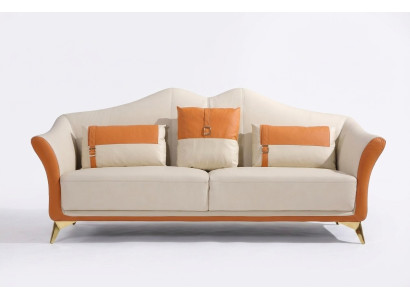 Classic three-seater sofa, 3-seater design sofas, Italian style couch