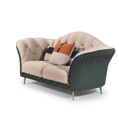 Three-seater Italian style furniture sofa 3-seater modern sofa leather sofa couch