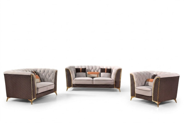 Leather sofa designer sofa set 321-seater modern sofa living landscape new