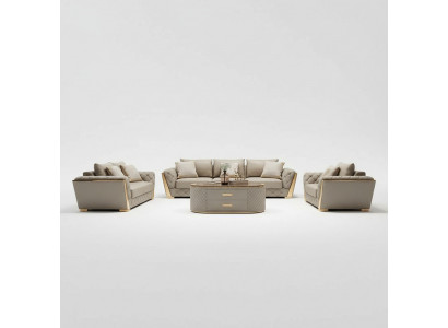 Leather sofa couch upholstery set 321 seater complete set seat cushion sets
