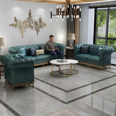 Chesterfield sofa set upholstery seating suites 2-piece set 3+2 seater new couch