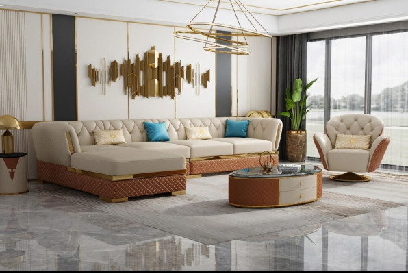 Exclusive corner sofa furniture living room couch upholstery luxury sofa corner ensemble