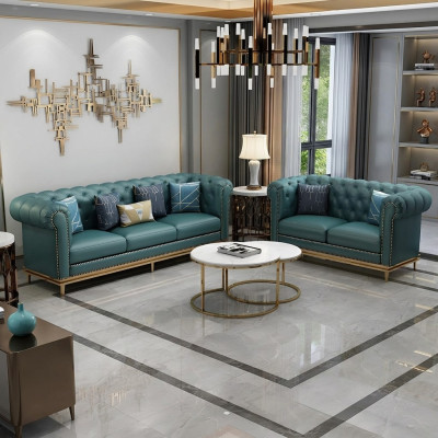 Sofa set 3+2 seater leather sofa modern sofa designer sofa new Chesterfield