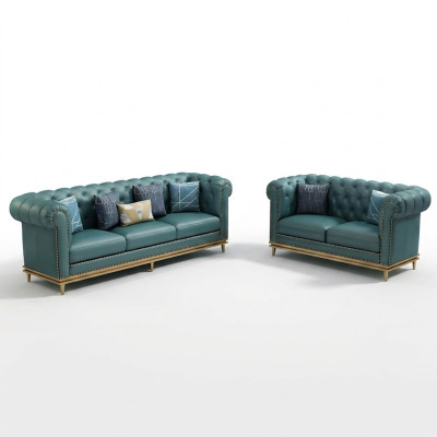 Sofa set 3+2 seater leather sofa modern sofa designer sofa new Chesterfield