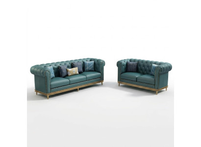Sofa set 3+2 seater leather sofa modern sofa designer sofa new Chesterfield