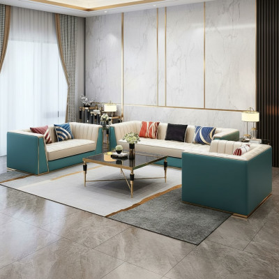Designer sofa set leather sofa 3-2-1 seater decorative modern sofa