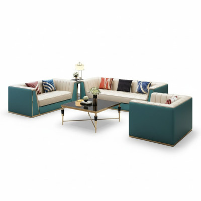 Designer sofa set leather sofa 3-2-1 seater decorative modern sofa