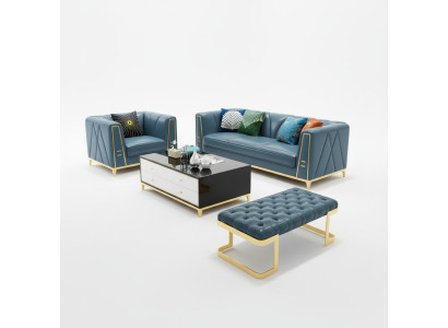 Chesterfield Exclusive Design Furniture 31-Seater Ottoman Couch Upholstery Suite